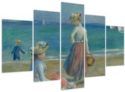 Obraz - Auguste Renoir, Figures on the Beach, reprodukcia (150x105 cm)