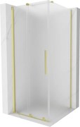Mexen Velar posuvná sprchová kabína 120 x 120 cm, mráz, brúsené zlato - 871-120-120-31-55