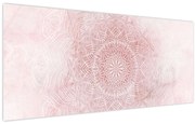 Obraz - Ružová mandala (120x50 cm)