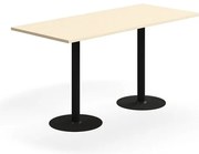 Barový stôl VERTICUS, 1800x800x900 mm, breza/čierna