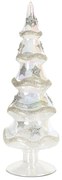 Vianočná dekorácia stromček FIG 161 B priesvitná / strieborná