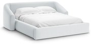 Svetlosivá čalúnená dvojlôžková posteľ s úložným priestorom s roštom 180x200 cm Campi – Cosmopolitan Design