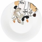 Keramický servírovací tanier VDE Tivoli 1996 Face to Grey, ø 35 cm