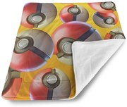 Sablio Deka pre bábätko Pokemon ball Pattern - 80x100 cm