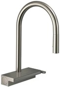 Hansgrohe Aquno drezová batéria s vyťahovacou spŕškou, 3 prúdy vzhled nerezu 73831800