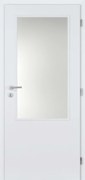 Doornite Interiérové dvere 2/3 sklo 80 P, 846 × 1 983 mm, lakované, pravé, biele, presklené