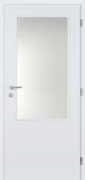 Doornite Interiérové dvere 2/3 sklo 80 P, 846 × 1 983 mm, lakované, pravé, biele, presklené