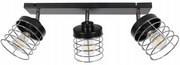 Bodové svietidlo Rasti, 3x drôtené tienidlo (výber z 2 farieb), (možnosť polohovania), ch
