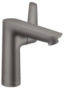 Hansgrohe Talis E, páková umývadlová batéria 150 s odtokovou súpravou s ťahadlom, kefovaná čierna chrómová, HAN-71754340