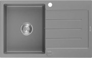 Mexen Bruno - drez granitový 79,5x49,5cm, 1-komorový, šedá, 6513791010-71
