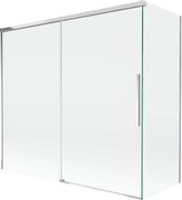 Mexen Rox, 2-krídlová posuvná vaňová zástena 170 + 70 x 150 cm, 8mm číre sklo, chrómový profil, 8C9-170-070-01-00