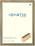 DANTIK rám na obraz 30x40 | OPERA Colori hnědá (Plexi Čiré)