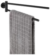 WENKO 24238100-Držiak uterákov BOSIO BLACK 5,5x43 cm nerez/strieborná