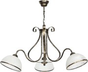 Luster na reťazi ANTICA 3xE27/60W/230V