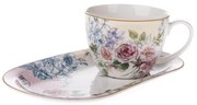 CARODOMOVAEU Porcelánový hrnček s podnosom 445 ml