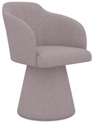 Čalúnené jedálenské kreslo v levanduľovej farbe Kanoa – Makamii