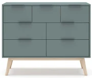 Komoda sivozelená 120x83x40 cm Pisco – Marckeric