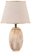 Stolná lampa RAMZES 1xE27/40W/230V krémová/zlatá
