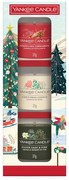Yankee Candle Darčeková súprava 3 sklenených votívnych sviečok Christmas Classics 2025