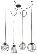 Luster na lanku GALAXY 4xE27/60W/230V pavúk