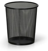Drôtený odpadkový kôš na papiere, 12 litrov, čierny