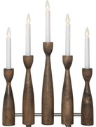 Vianočná svetelná dekorácia do zásuvky v tmavoprírodnej farbe Midja 2.0 – Star Trading