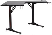 Rohový písací stôl B-219 čierny