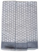 Polášek Utierka Egypt s motívom – 3 ks - č. 95 | Šedá / biela