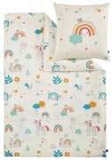 s.Oliver Detské saténové obliečky do postieľky Unicorn, 100 x 135 cm, 40 x 60 cm