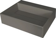 Deante Umývadlo na dosku Correo 50x40 cm - CQR TU4M, granit, antracit metalic