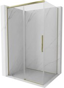 Mexen Rox, posuvný sprchový kút 95 x 70 cm, číre sklo, zlatý profil, 8C2-095-070-50-00