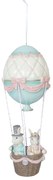 Veľkonočné dekorácie Králiky v teplovzdušnom balóne - Ø 19 * 47 cm