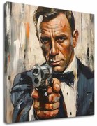 Obraz James Bond - Nebezpečná elegancia | 100% originál domaľovaný akrylom
