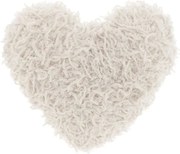Dekoratívny vankúšik ROMEO HEART 45x45 cm, krémový