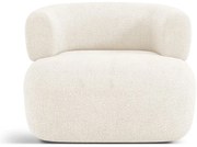 Béžové kreslo z textílie bouclé Jenny – Micadoni Home