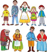 MARIONETINO – Rodina – bábky 9 ks