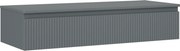 Mexen Rivel, kúpeľňová skrinka 120 cm s hornou časťou, 1 zásuvka, drážkovaná, grafit matná - 91A20-12023-1-BFC66