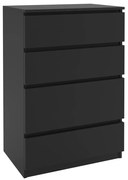 Komoda 1 Belini čierny SI KOM1/1/B/B/0/0