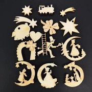 AMADEA Drevené pottpourie - set vianočných motívov 14 ks