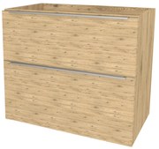 Mereo Mailo, kúpeľňová skrinka 81 cm, chróm madlo, Multidecor, Dub San remo sand, MER-CN591SDSAN