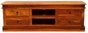 TV stolík 160x55x45 Jali z indického masívu palisander Super natural