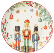 Jedálenský tanier s Luskáčikmi Chris Nutc v darčekovej krabičke - Ø 27*2,5 cm