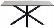 Jídelní stůl Heaven 160 cm šedý/černý