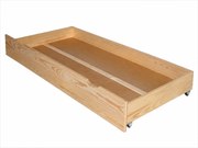 Šuplík pod posteľ 200 cm - prírodná borovica