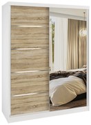 Šatníková skriňa SERENITY 133 cm dub wotan sonoma mat MBP SERENITY SZP6/0/W/DS/0/HIAL