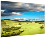 Obraz - Zelená krajina s pahorkami (90x60 cm)