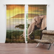 Sablio Záves Slon z profilu: 2 ks 140x250 cm