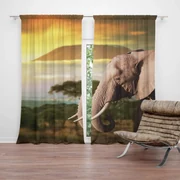 Sablio Záves Slon z profilu: 2 ks 140x250 cm
