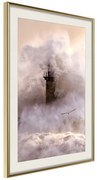 Artgeist Plagát - Storm [Poster] Veľkosť: 20x30, Verzia: Zlatý rám s passe-partout