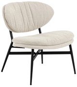 SOPHIA Béžové vyhotovenie (tkanina Apia 453)/čierna konštrukcia – POHODLNÉ KRESLO DO OBÝVAČKY/KANCELÁRIE STOLIČKA ČALÚNENÉ